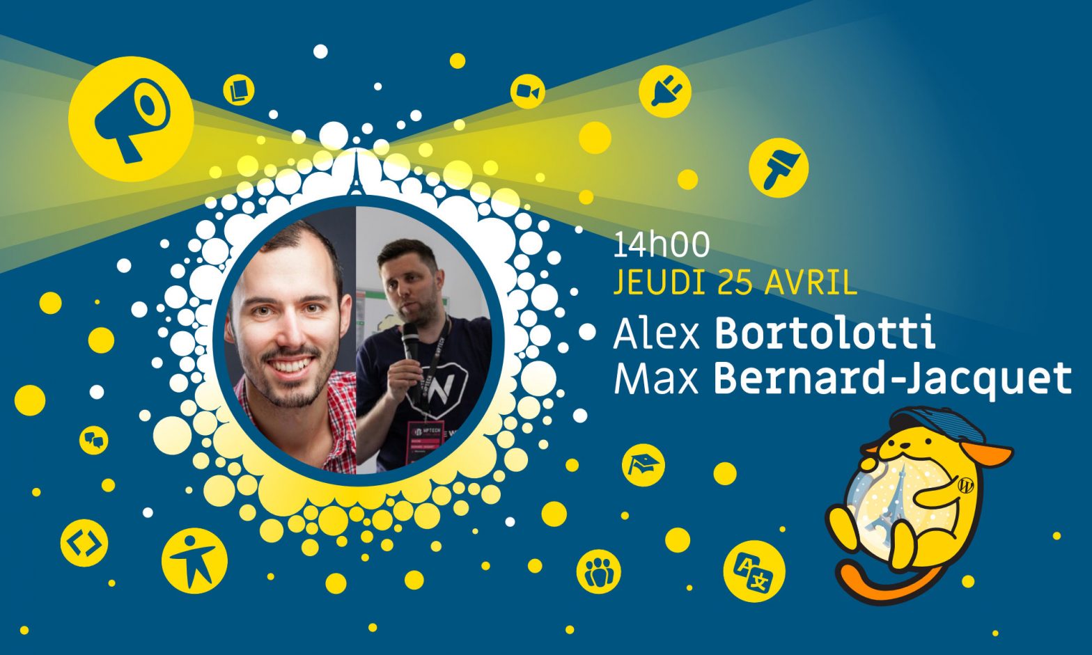 Maxime et Alex, orateurs du WordCamp Paris 2019