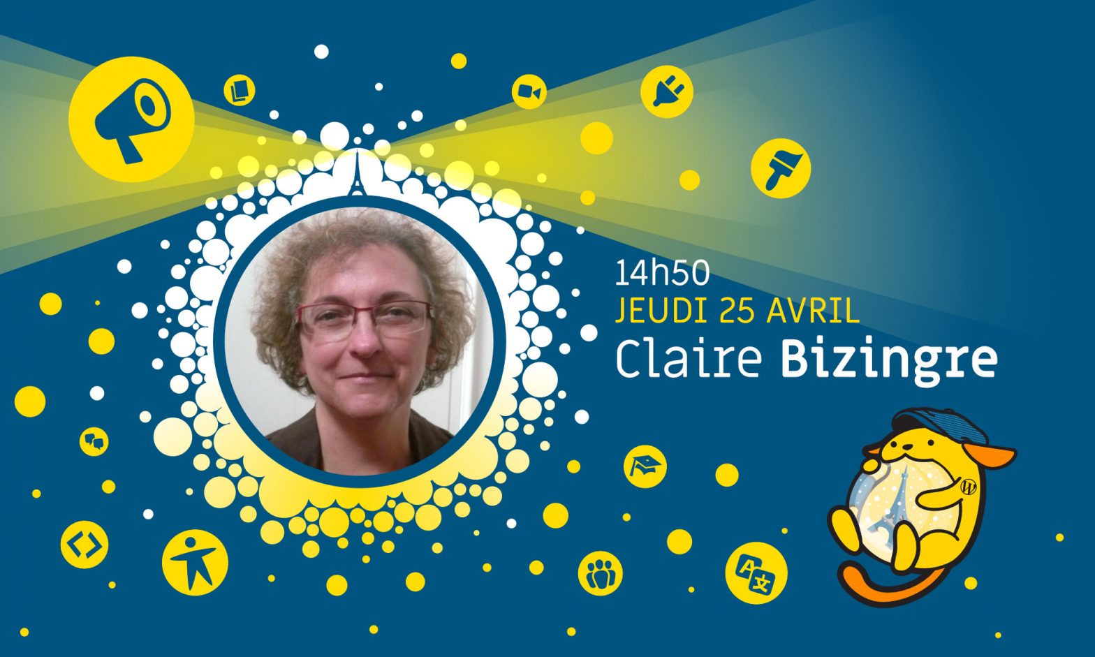 Claire Bizingre, oratrice du WordCamp Paris 2019