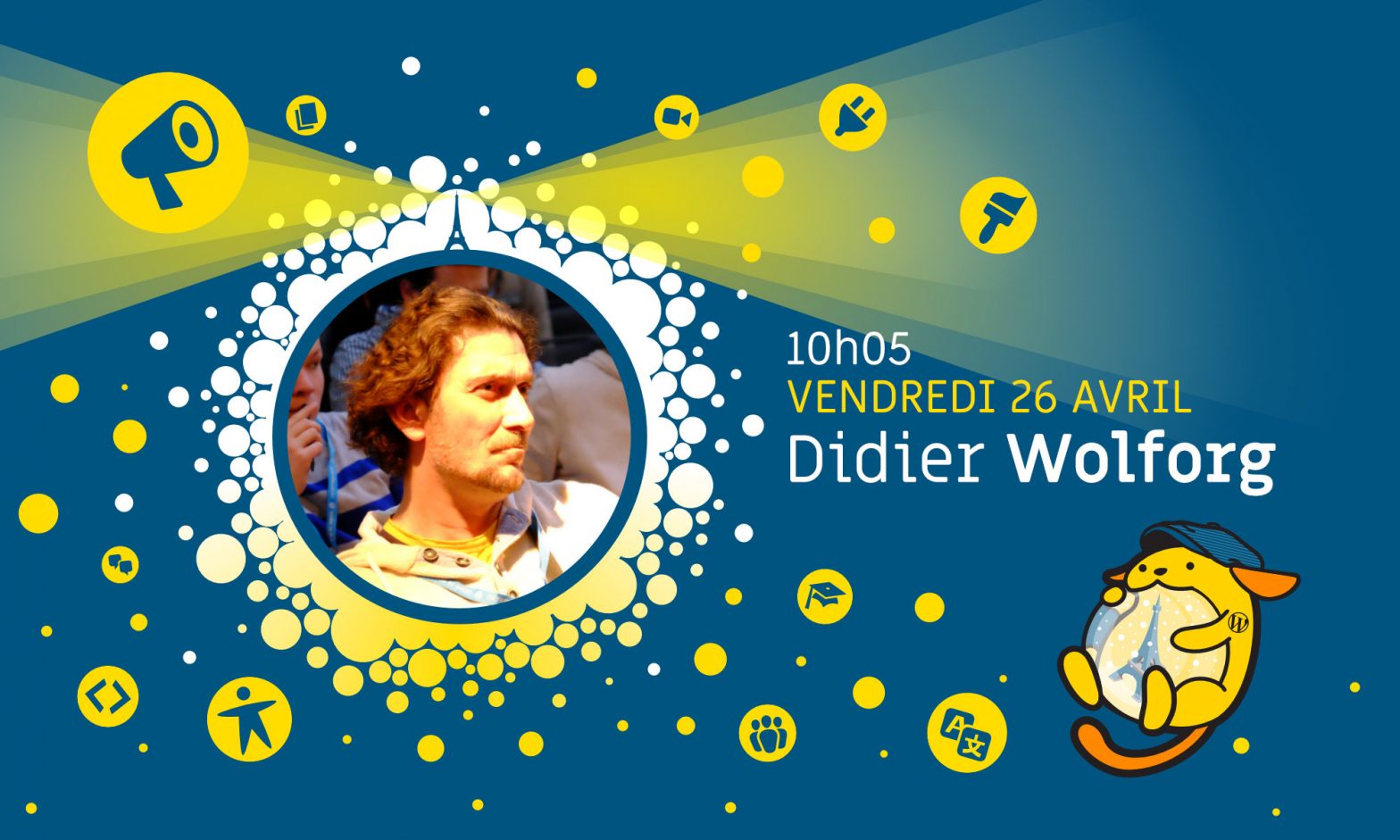 Didier Wolforg, orateur du WordCamp Paris 2019